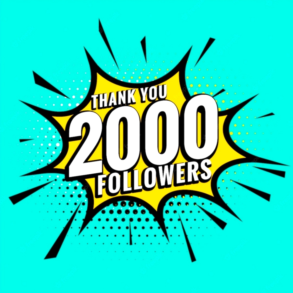2,000 Followers Sale!!!